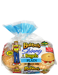 Bubbas Plain Skinny Bagels