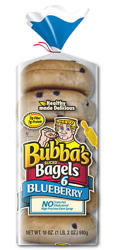 Bubbas Bagels Blueberry bagels