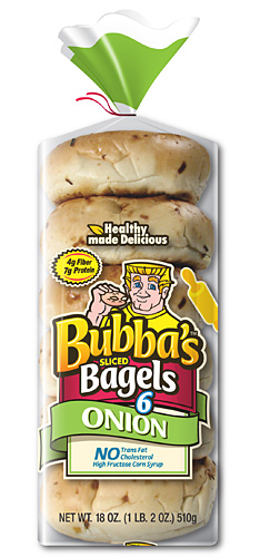 Bubbas Bagels Onion bagels