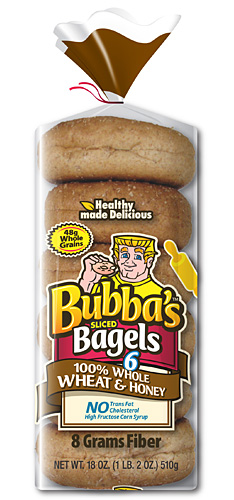Bubbas Bagels Wheat and Honey bagels
