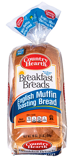 country hearth english muffin toasting bread