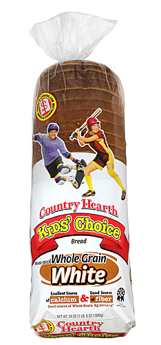 country hearth kids choice white whole grain bread