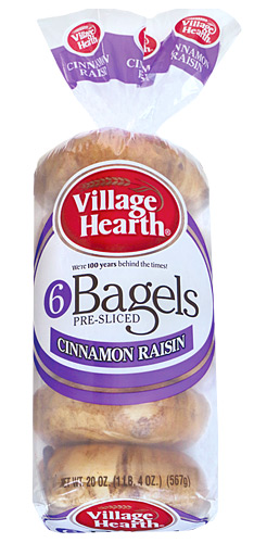 village hearth cinnamon raisin bagels