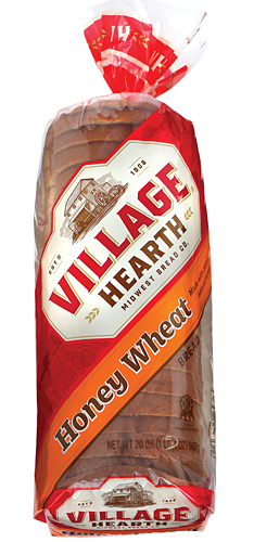 village hearth honey wheat 20oz bread