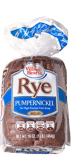 village hearth pumpernickel rye bread