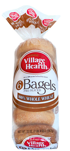 village hearth whole wheat bagels