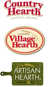 country hearth village hearth logos