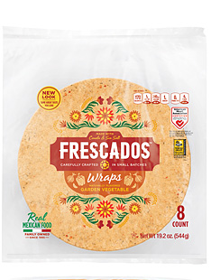 frescados garden vegitable wrap tortilla