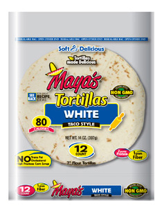 Maya's White 7 Inch Tortilla