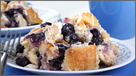 cinnamon blueberry stuffed french toast