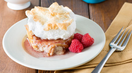 raspberry bread pudding